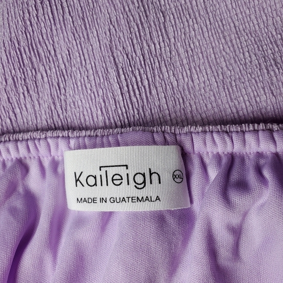 Kaileigh Amanda Lavender Purple Criss-Cross Back Midi Dress Size XXL NWOT - Picture 6 of 12